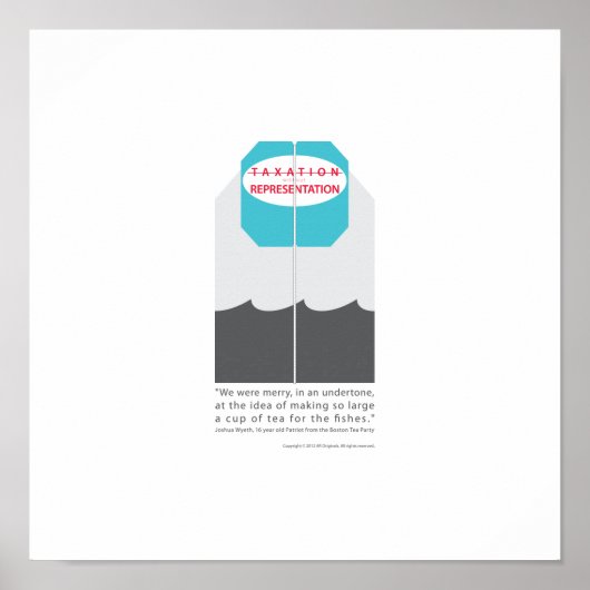 Poster Pas d'imposition sans représentation (Devant)