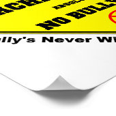 Poster Pas d'intimidation à haute voix (Coin)