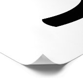 Poster Pas d'OGM en vie et manger blanc sain (Coin)