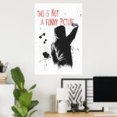 Poster Pas drôle (Bureau à domicile)