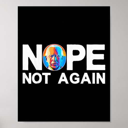 Poster Pas encore drôle Biden Pro-trump (Devant)