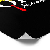 Poster Pas encore drôle sarcastique déclaration Trump Usa (Coin)