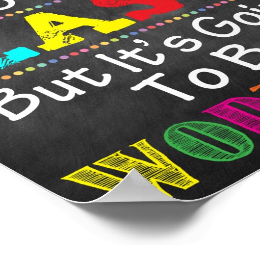 Poster Pas Facile, mais digne d'impression (Coin)