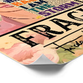 Poster Pas fragile comme une fleur, fragile comme une bom (Coin)