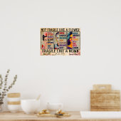Poster Pas fragile comme une fleur, fragile comme une bom (Cuisine)
