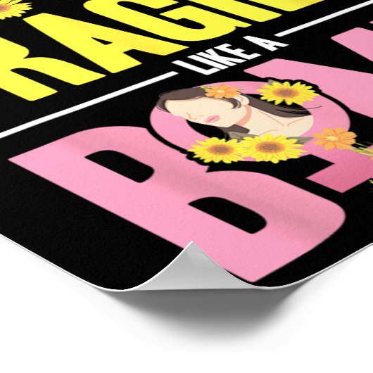 Poster Pas Fragile Comme Une Fleur Fragile Comme Une Bomb (Coin)