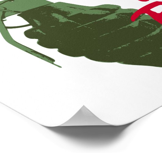 Poster Pas fragile comme une fleur fragile comme une bomb (Coin)