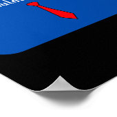 Poster Pas le président - Bleu (Coin)