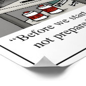 Poster Pas le temps de pratiquer la musique Leçons Docteu (Coin)