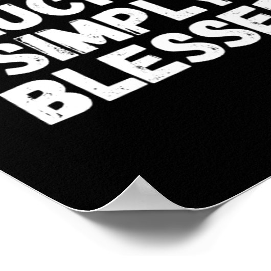 Poster Pas Lucky Tout Simplement Béni (Coin)