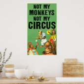 POSTER PAS MES SINGES PAS MON CIRCUS (Cuisine)