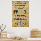 Poster Pas mon cirque, pas mes singes (Cuisine)