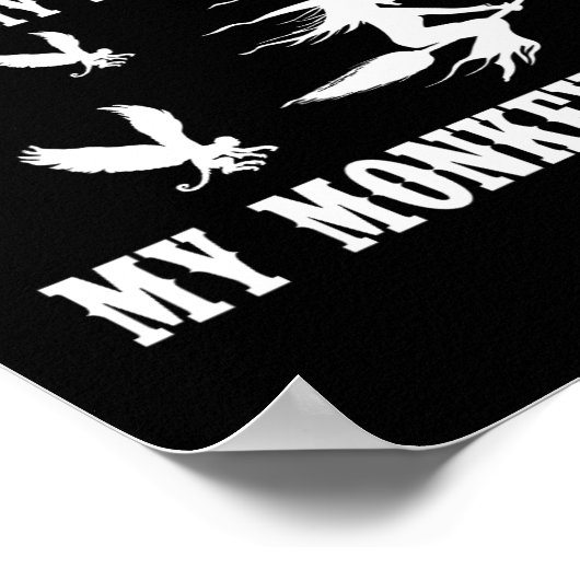 Poster Pas Mon Cirque Pas Mes Singes Mes Singes Vont Hall (Coin)