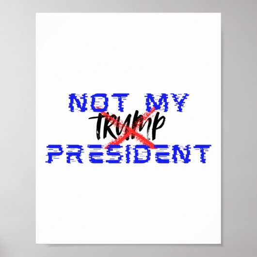 Poster Pas mon président (dis non au facisme) (Devant)