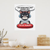 Poster Pas mon problème (Cuisine)