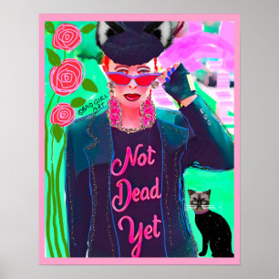 Poster PAS MORT ENCORE -POSTER mauvais art fille