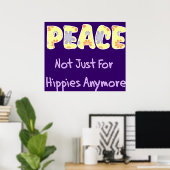 Poster Pas Seulement Pour Les Hippies (Bureau à domicile)