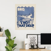 Poster Pas si profond (Bureau à domicile)