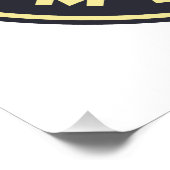 Poster Pas sur mon poste Grim Reaper Citation d'Halloween (Coin)