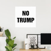 Poster Pas Trump ! (Bureau à domicile)