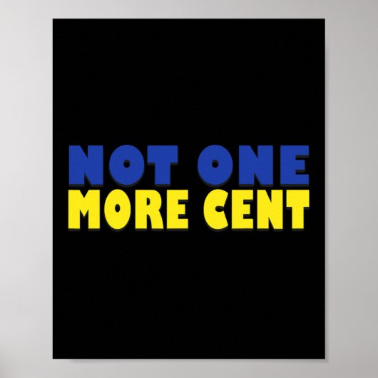 Poster Pas un centime de plus Conservateur Drôle Drapeau (Devant)