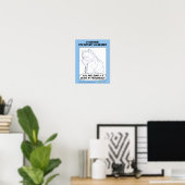 Poster "Pas un échec, juste un travail en cours" (Bureau à domicile)