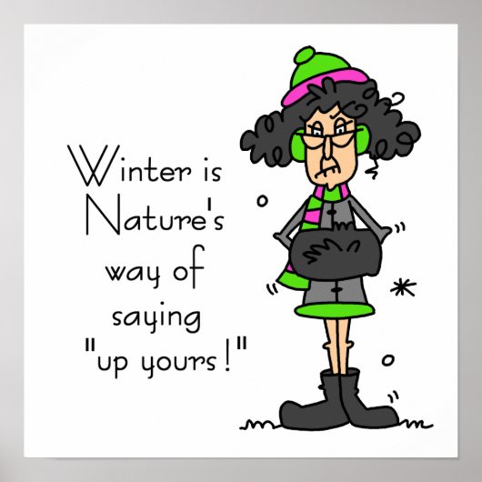 Poster Pas un fan d'hiver (Devant)