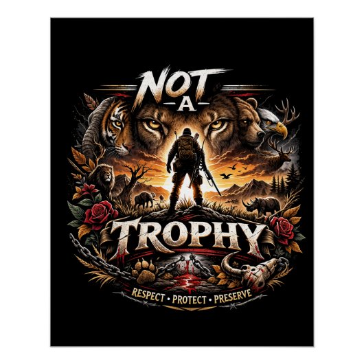 Poster Pas un Trophée (Devant)