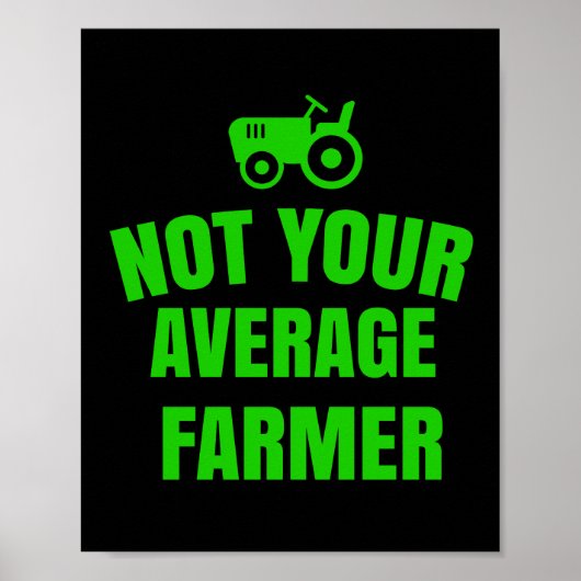 Poster Pas votre agriculteur moyen (Devant)