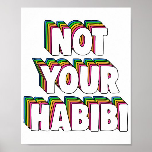 Poster Pas votre Habibi (Devant)