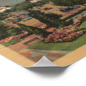 Poster Pasadena, CA - Vue de l'hôtel de ville et de la bi (Coin)