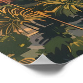 Poster Pasadena Los Angeles California Mountains Vintage (Coin)