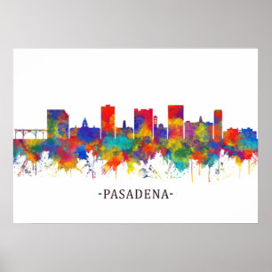 Poster Pasadena Skyline