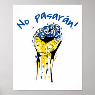 Poster Pasarán socialiste Guerre civile espagnole Ukraine