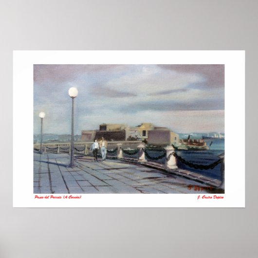 Poster Paseo del Parrote (La Corogne) (Devant)