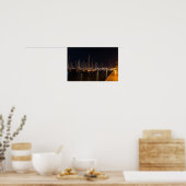 Poster Paseo maritimo la nuit - Palma de Mallorca (Cuisine)