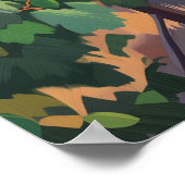 Poster Paso Robles California Vineyard Côte Centrale (Coin)