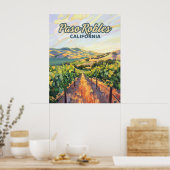 Poster Paso Robles California Vineyard Côte Centrale (Cuisine)