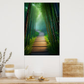 Poster Passage Bambou, Un Parcours En Bois Étonnant (Cuisine)