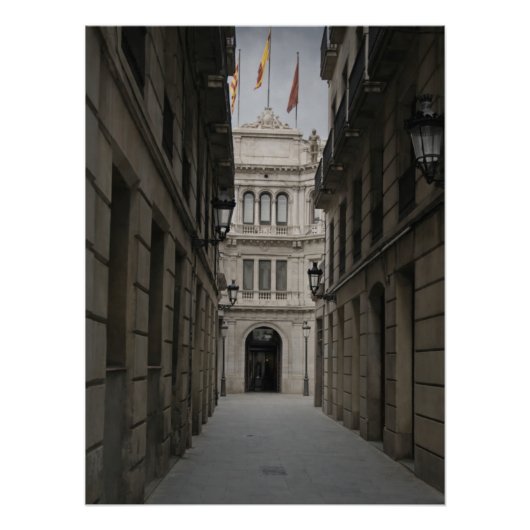 Poster Passage de Barcelone — Douce Brume (Devant)