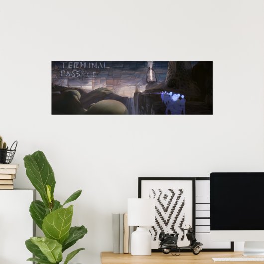 Poster Passage Terminal 2 large (Bureau à domicile)