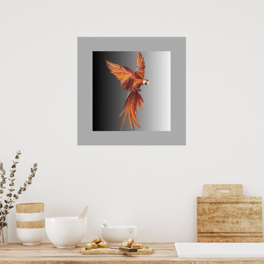 Poster Pássaro Vermelho (Cuisine)