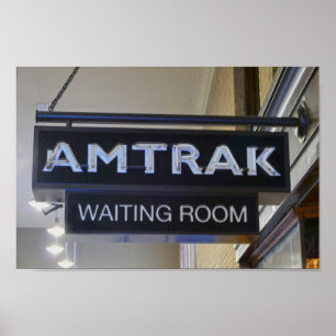 Poster Passenger Train Waiting Room