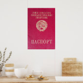 Poster Passeport soviétique (Cuisine)