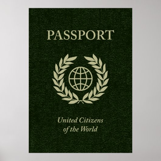 Poster passeport vert (Devant)