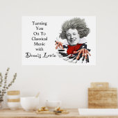 Poster Passer À La Musique Classique (Cuisine)