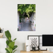Poster Passerelle couverte de feuillage, Espagne (Bureau à domicile)