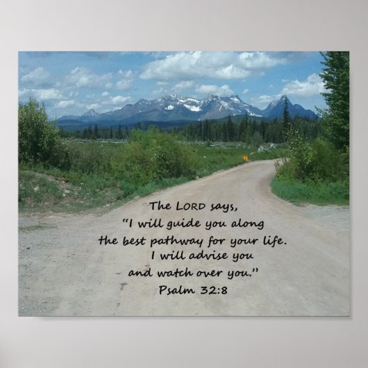 Poster Passerelle de montagne (Devant)