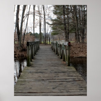 Poster Passerelle en bois