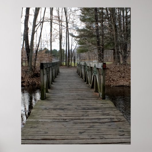 Poster Passerelle en bois (Devant)